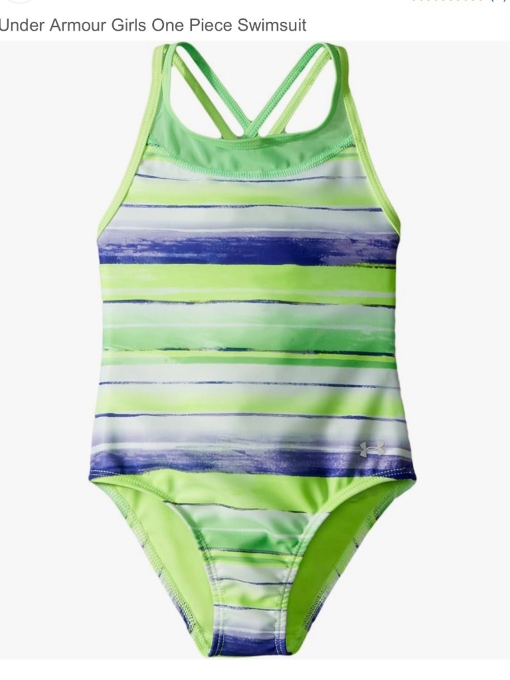 Like New - Under Armour girls size 7 swimsuit